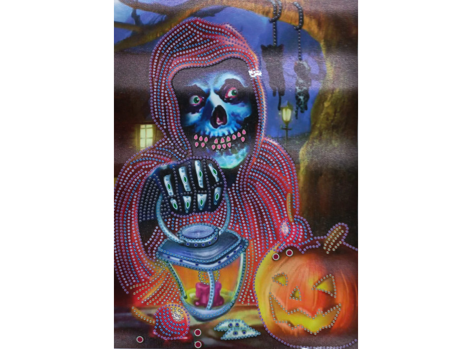 Norimpex Diamantové malování 7D Halloween 30x40 cm