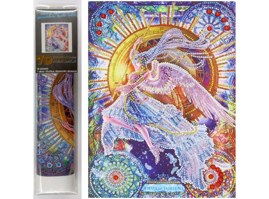 Norimpex Diamantové malování 7D Kolo štěstí 30x40 cm