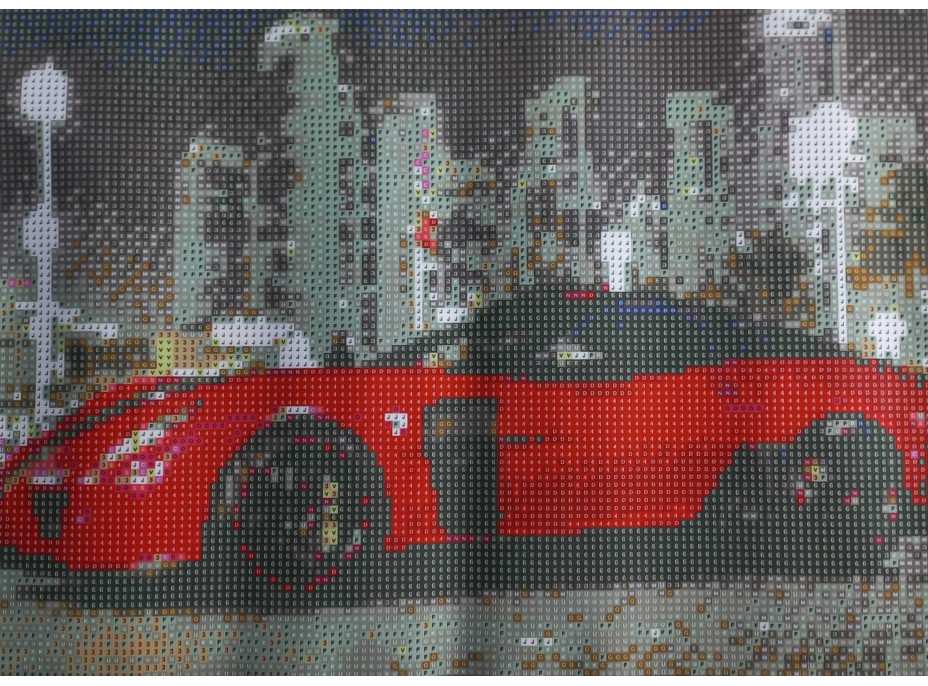 Norimpex Diamantové malování Červené auto 30x40 cm