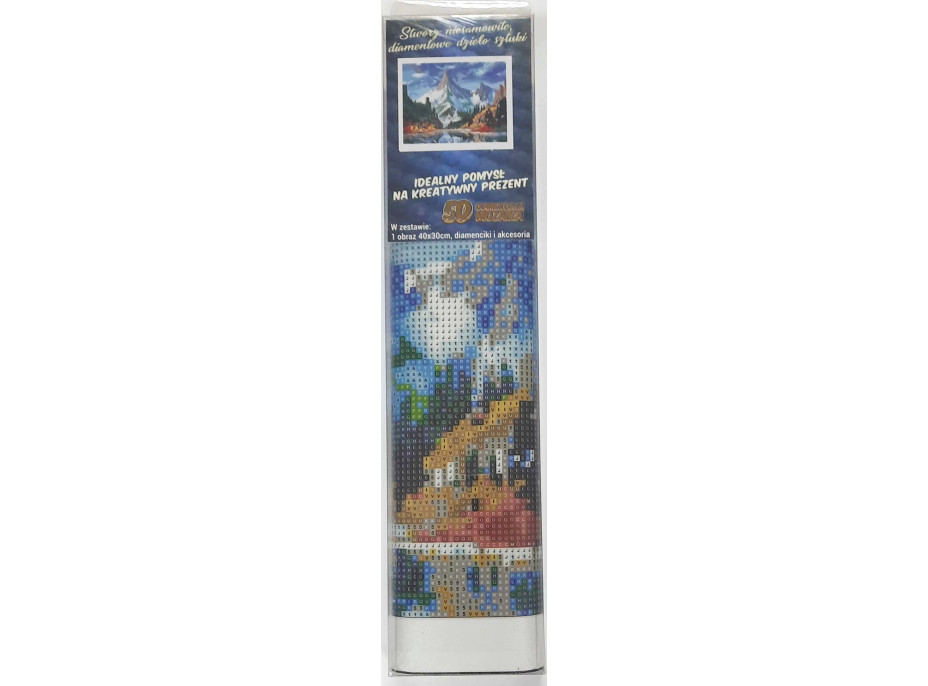 Norimpex Diamantové malování Ledový zámek v horách 30x40 cm