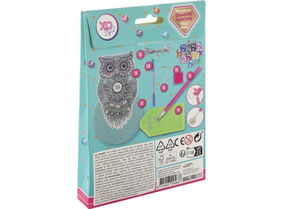 GRAFIX Diamantové malování Zvonkohra Sova
