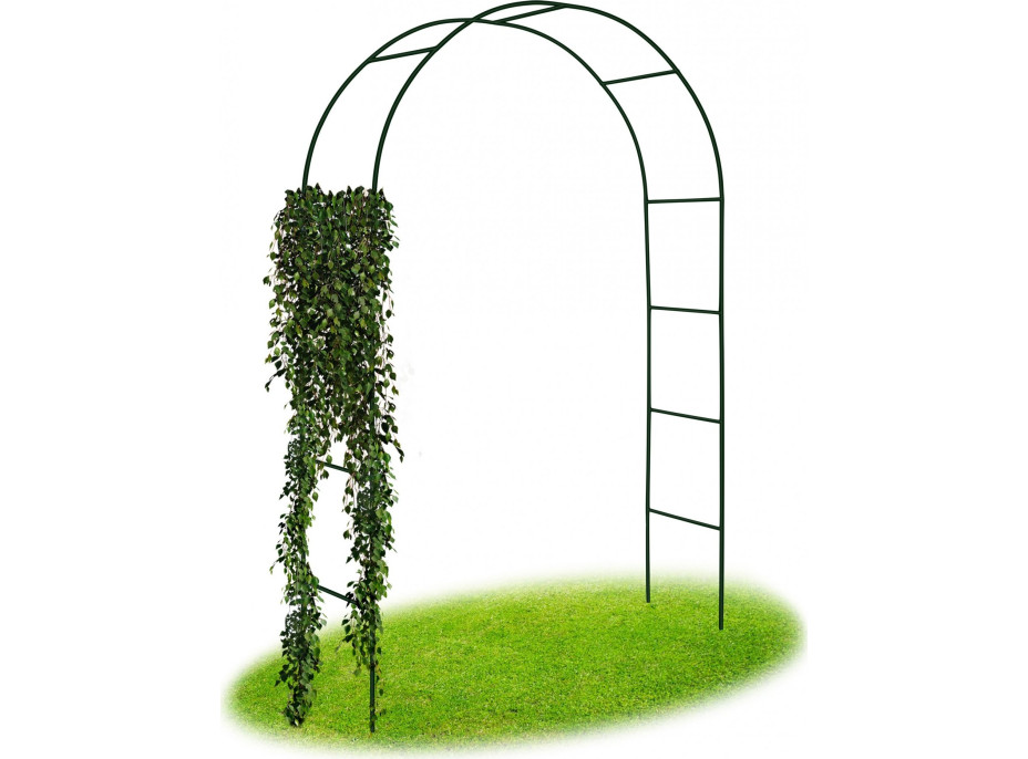 Zahradní kovová pergola 240 cm - oblouk
