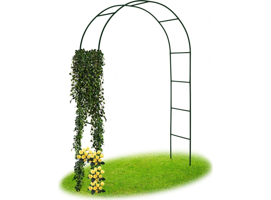 Zahradní kovová pergola 240 cm - oblouk