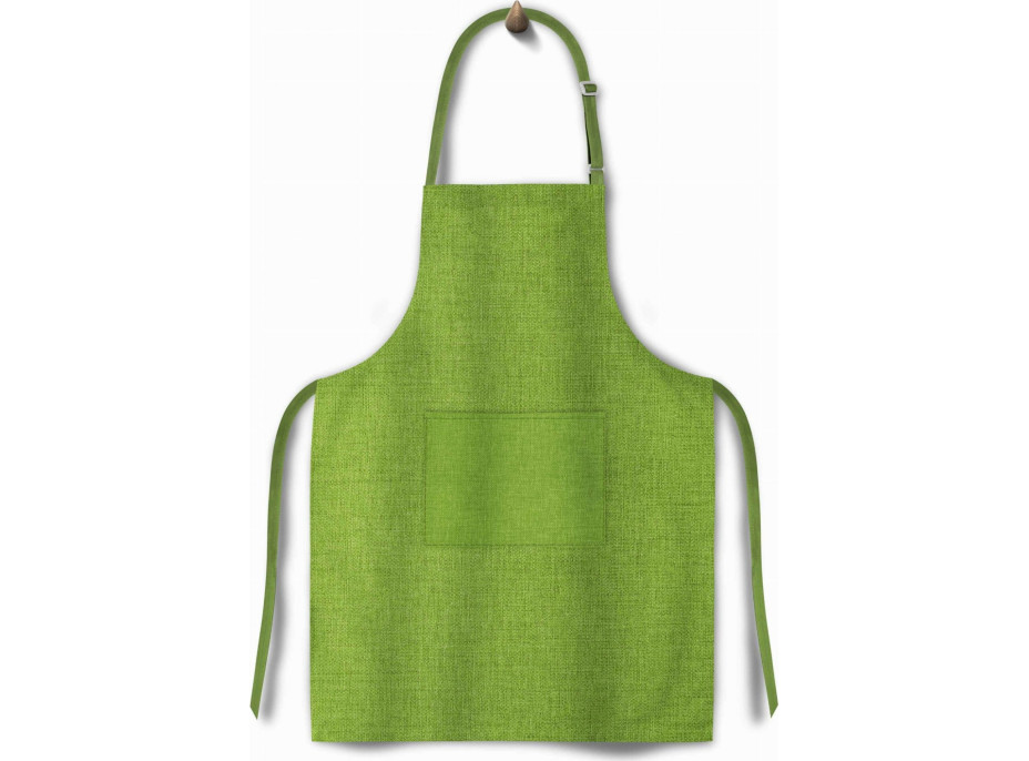 Kuchyňská zástěra FLAX LEN 65x75 cm - zelená