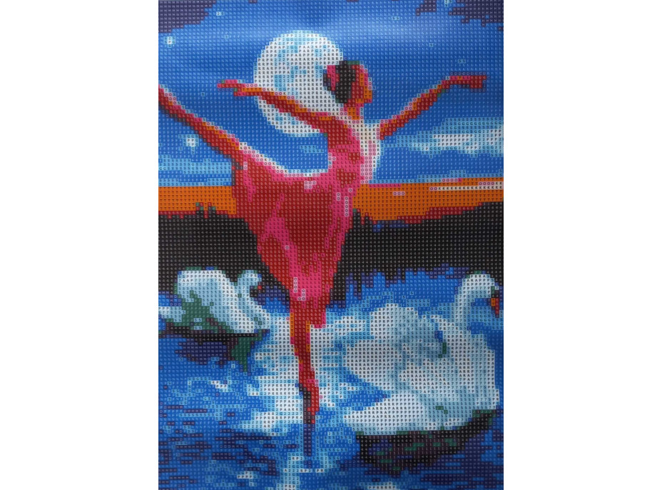 Norimpex Diamantové malování Baletka mezi labutěmi 30x40 cm