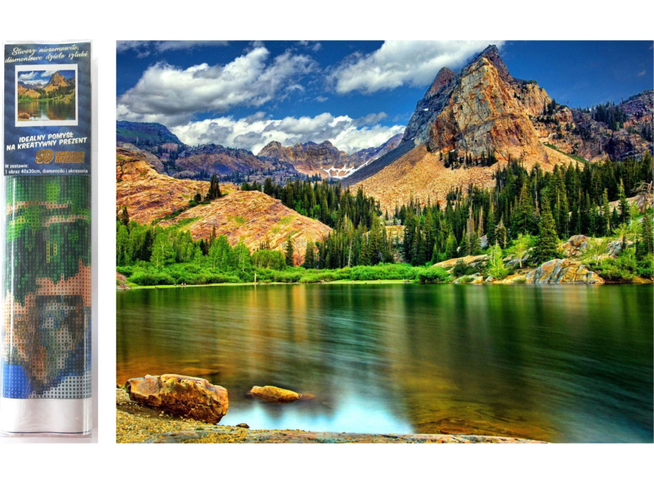 Norimpex Diamantové malování Divoká příroda 30x40 cm