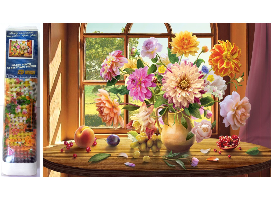 Norimpex Diamantové malování Letní kytice 30x40 cm