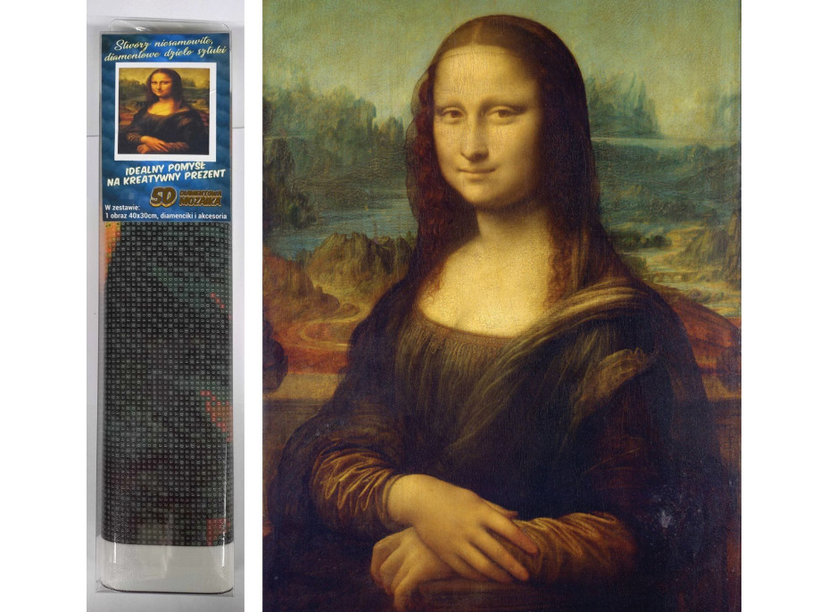 Norimpex Diamantové malování Mona Lisa 30x40 cm