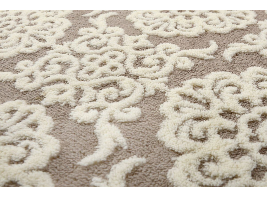 Plyšový koberec 3D Home - Bologna - béžový
