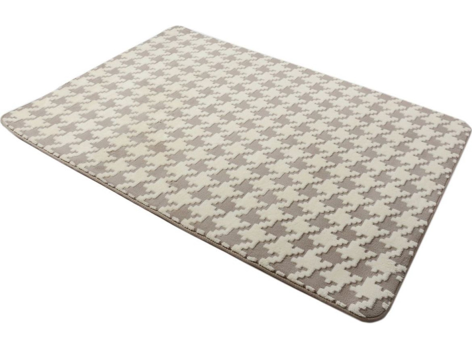 Plyšový koberec 3D Home - Clover - béžový
