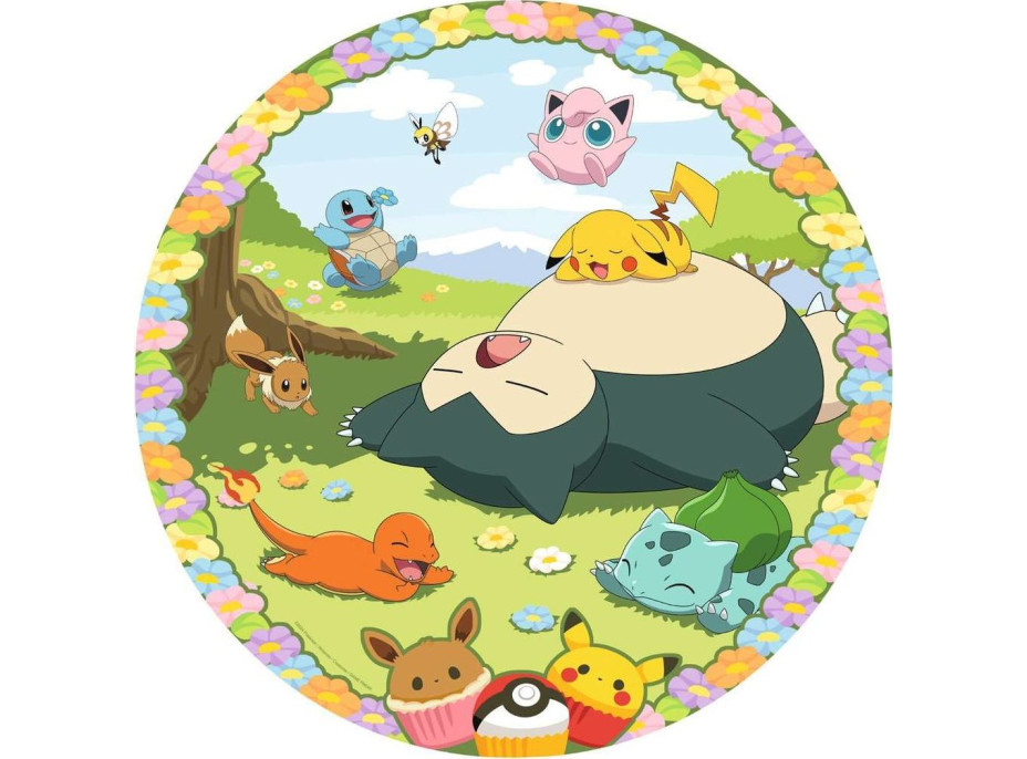 RAVENSBURGER Kulaté puzzle Roztomilí Pokémoni 500 dílků