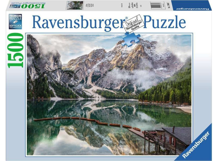 RAVENSBURGER Puzzle Lago di Braies, Itálie 1500 dílků