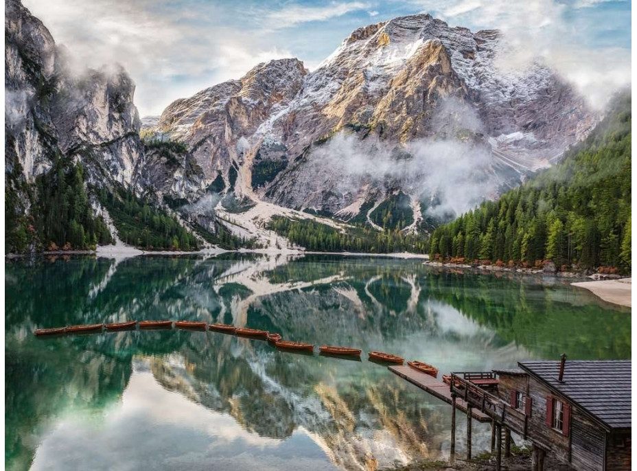 RAVENSBURGER Puzzle Lago di Braies, Itálie 1500 dílků