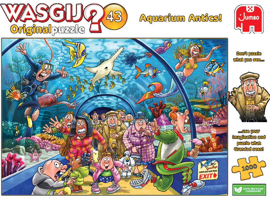 JUMBO Puzzle WASGIJ 43: Akvarijní kratochvíle! 1000 dílků