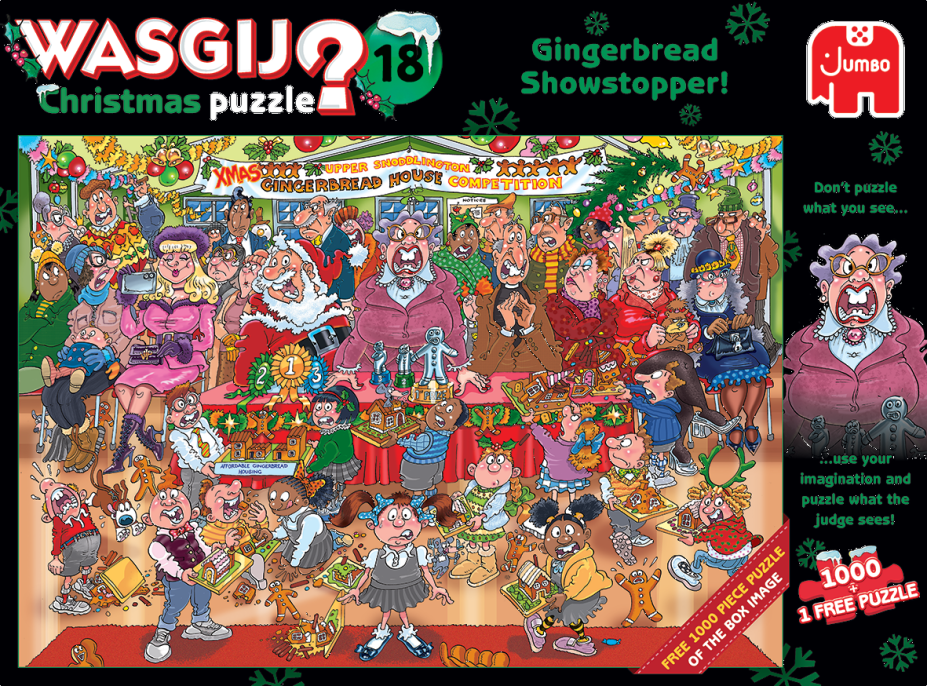 JUMBO Puzzle WASGIJ Christmas 18: Perníková přehlídka! 2x1000 dílků