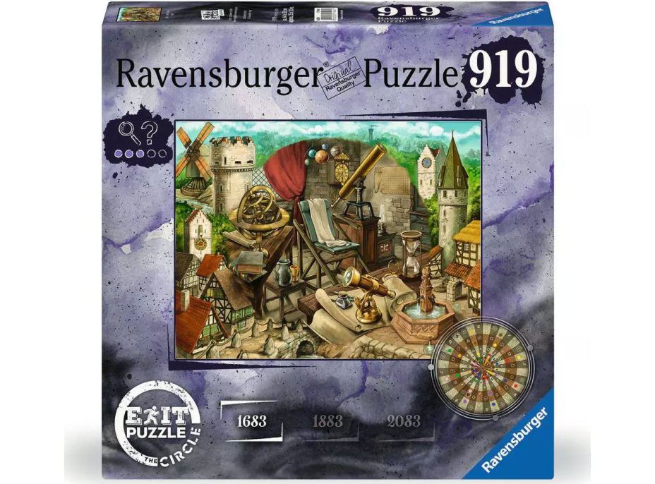 RAVENSBURGER Únikové EXIT puzzle Kruh: Anno 1683, 919 dílků
