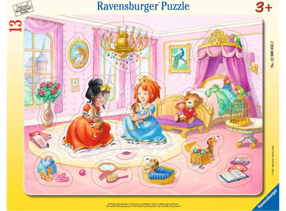 RAVENSBURGER Vkládačka Princezny si hrají 13 dílků