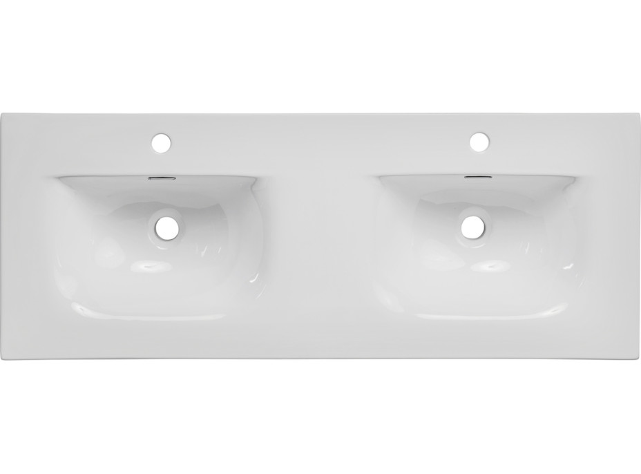 Keramické umyvadlo SKY Double 120 cm DP - bílé