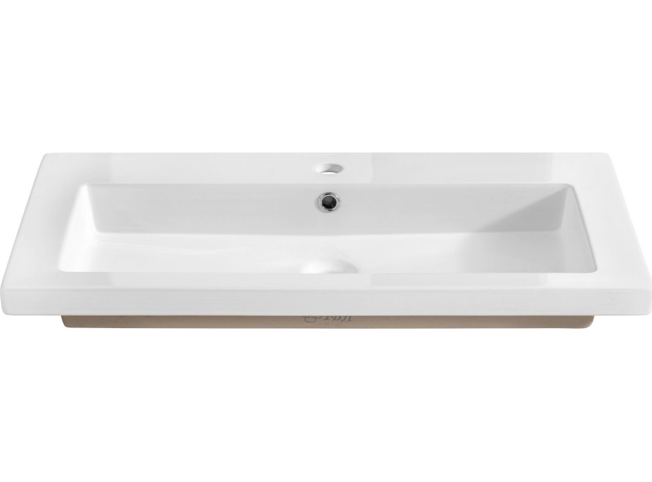 Keramické umyvadlo SPIRIT WHITE 2 100 cm - bílé