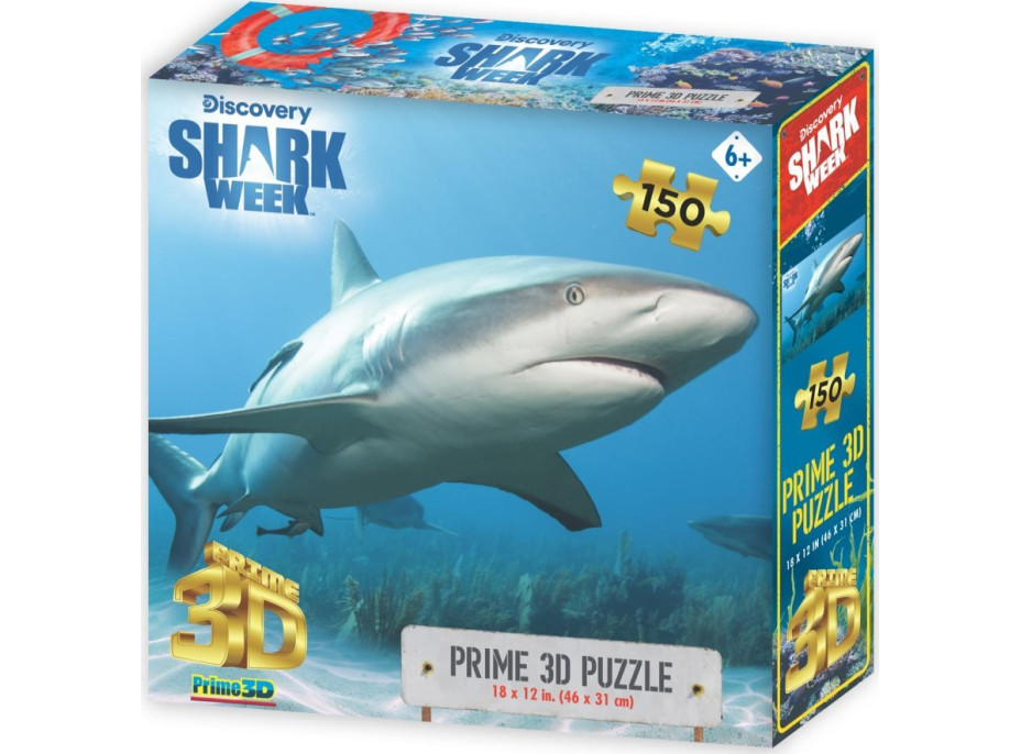 PRIME 3D Puzzle Žralok Perezův 3D 150 dílků