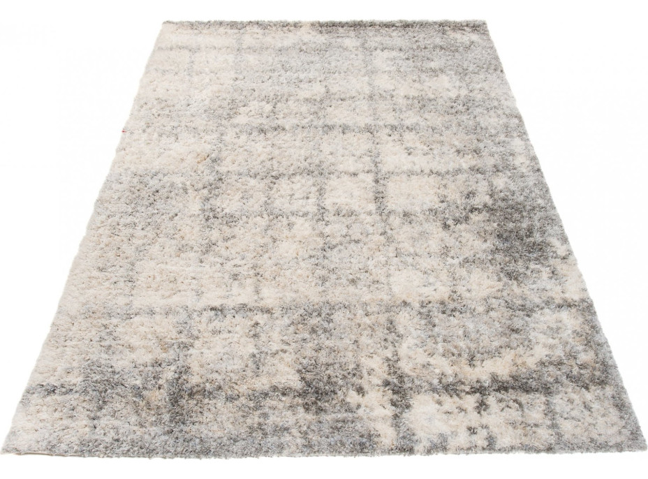 Kusový koberec Shaggy VERSAY Net - krémový