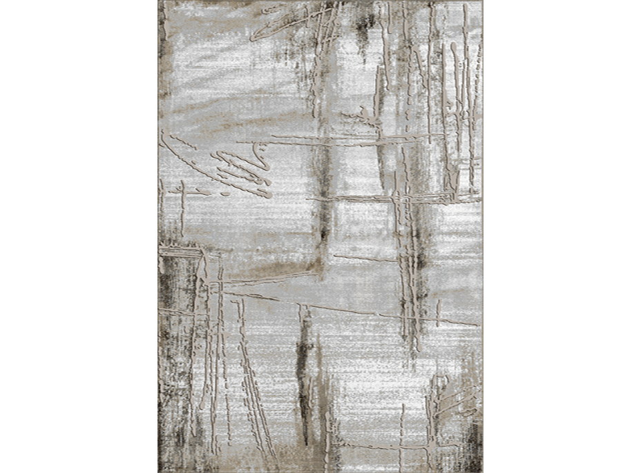 Kusový koberec TANGO Abstract  - šedý