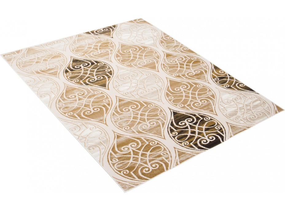 Kusový koberec TANGO Ornaments - hnědý