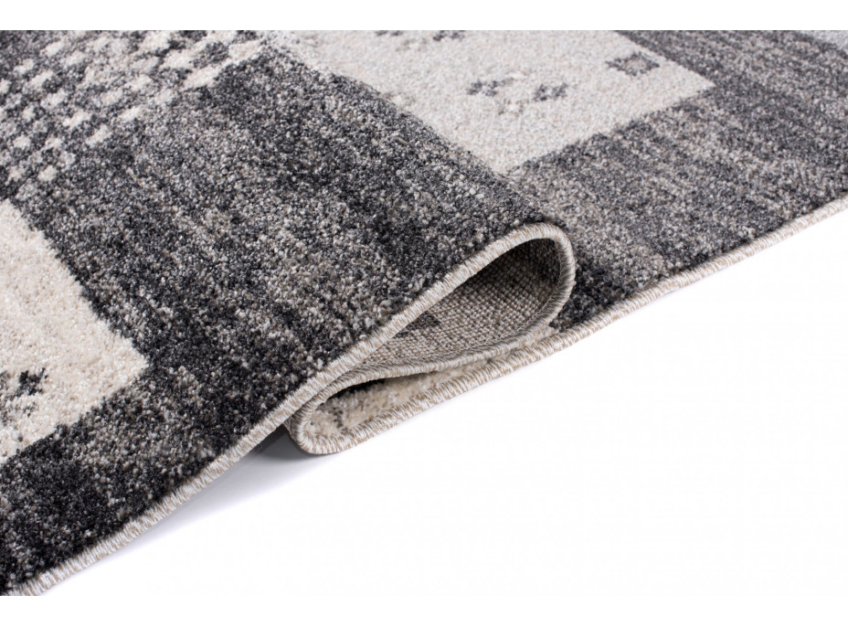 Kusový koberec SARI Jumble - černý/šedý