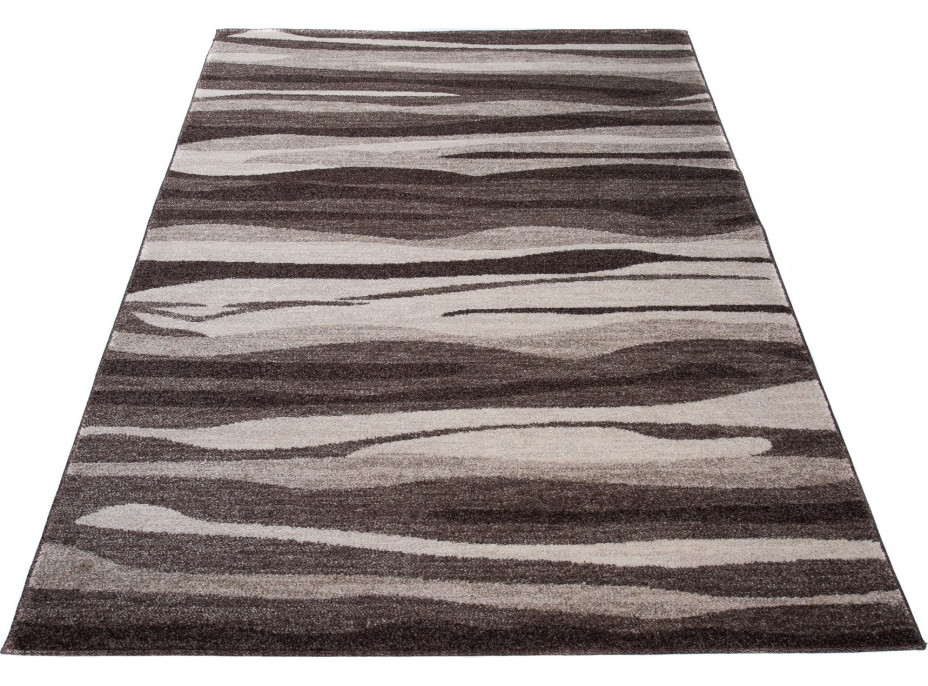 Kusový koberec SARI Ripple - hnědý