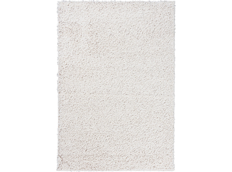 Kusový koberec Shaggy SOHO - bílý
