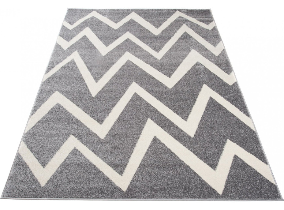 Kusový koberec MAROKO Scrawl - šedý/krémový