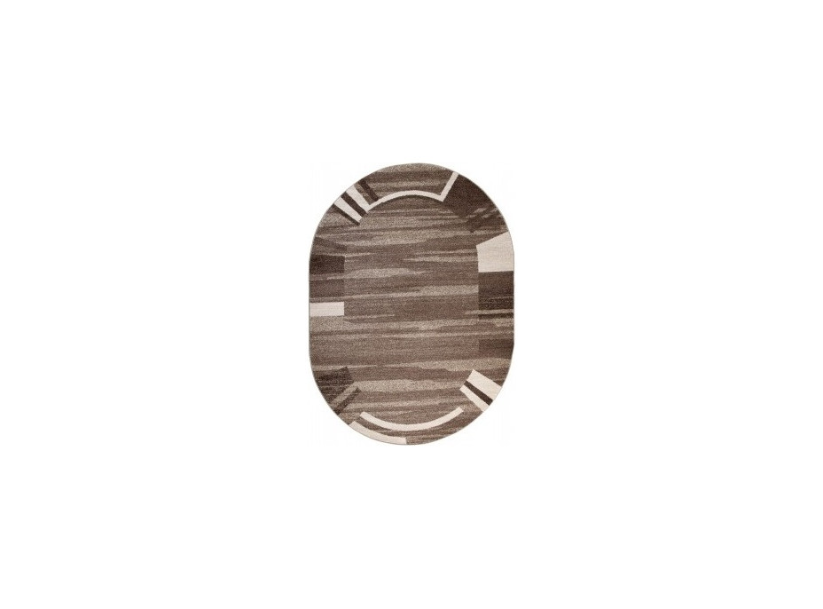 Kusový oválný koberec SARI Form - světle hnědý