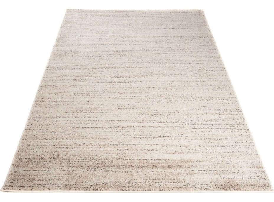 Kusový koberec SARI Mono - krémový/hnědý