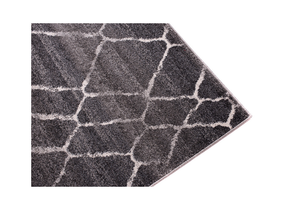 Kusový koberec SARI Net - tmavě šedý