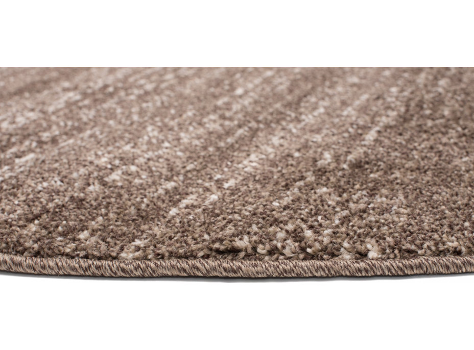 Kusový kulatý koberec SARI Mono - světle hnědý