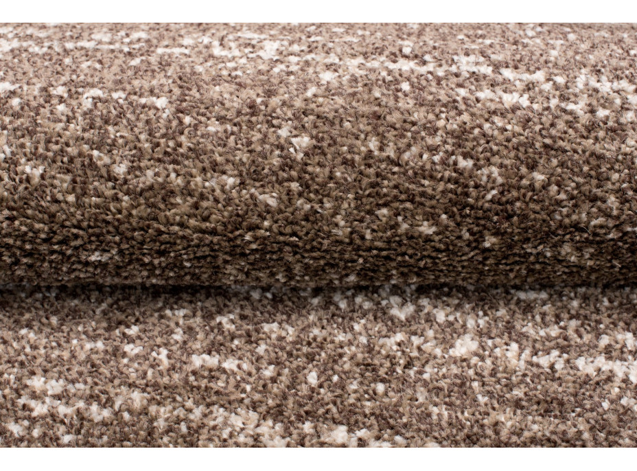 Kusový kulatý koberec SARI Mono - světle hnědý
