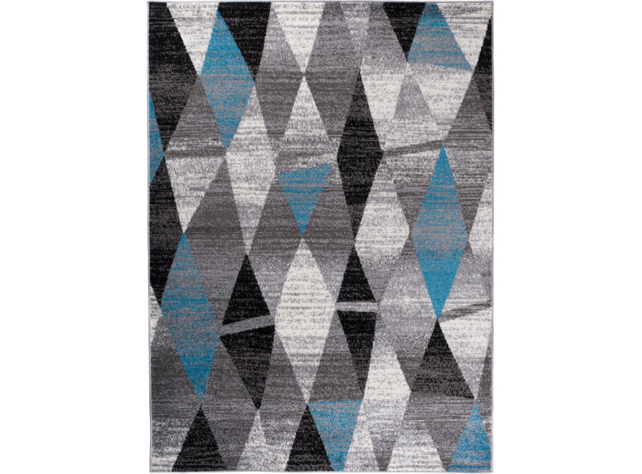Kusový koberec JÁVA Diamonds - šedý/modrý