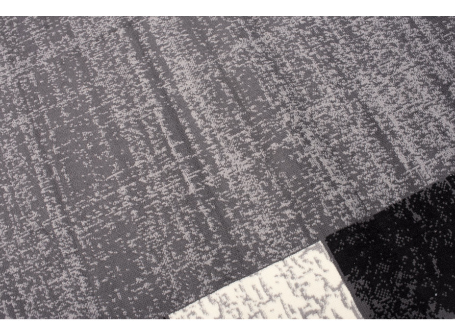 Kusový koberec TAPIS Tiles - tmavě šedý