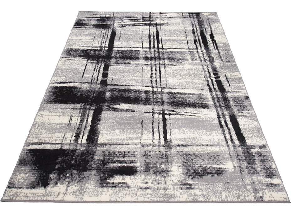 Kusový koberec TAPIS Abstract - černý/bílý