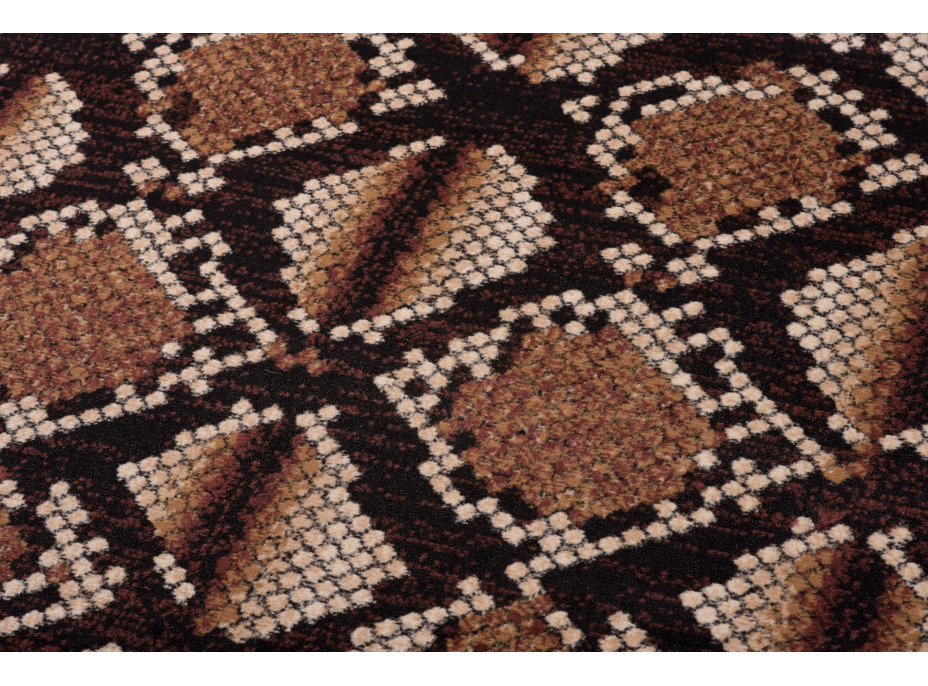 Kusový koberec TAPIS Python - hnědý