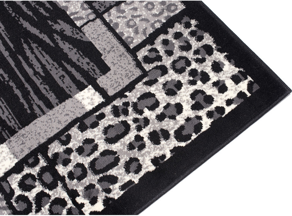 Kusový koberec TAPIS Skin - černý/šedý
