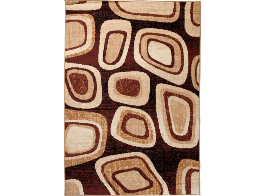 Kusový koberec TAPIS Pebbles - hnědý