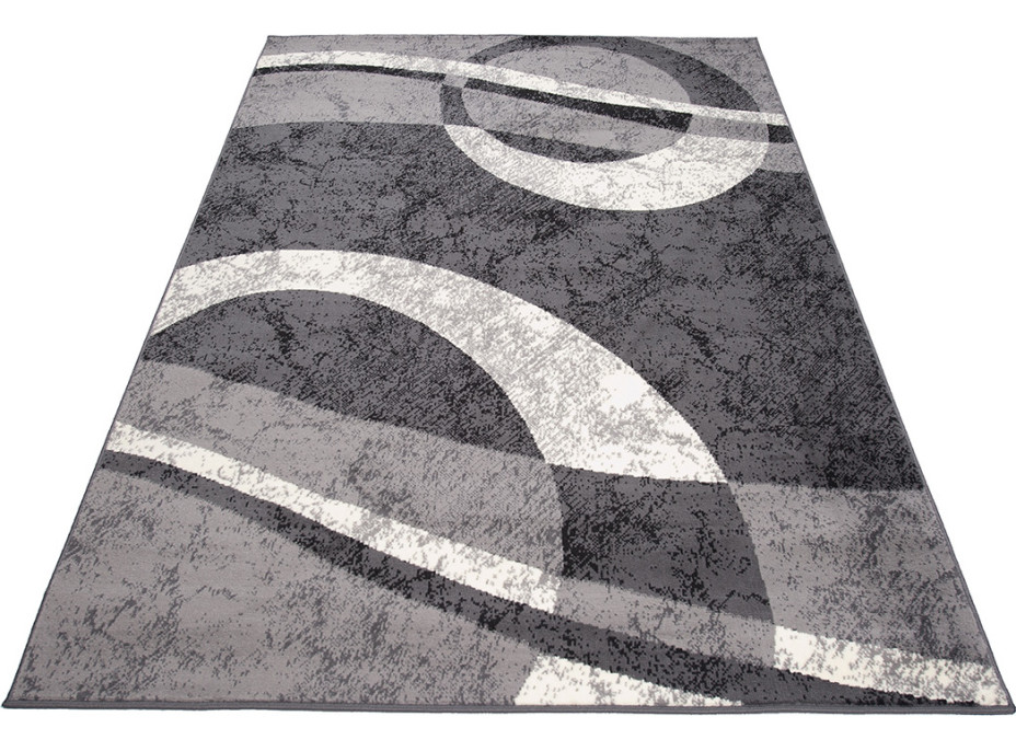 Kusový koberec TAPIS Circle - tmavě šedý