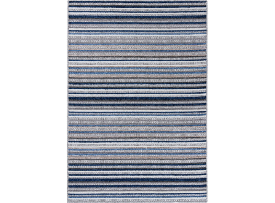 Kusový koberec AVENTURA Lines - modrý/šedý