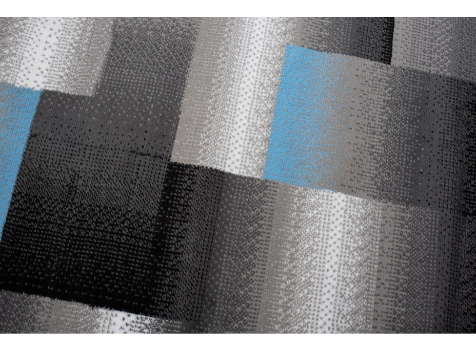 Kusový koberec MAYA Fragment - modrý/šedý