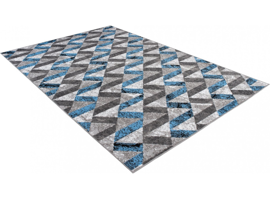 Kusový koberec MAYA Stripes - modrý/šedý