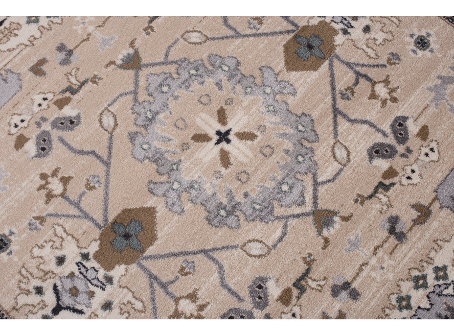 Kusový koberec COLORADO Flora - světle béžový