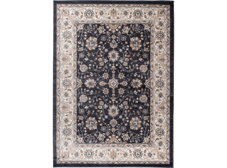 Kusový koberec COLORADO Flowers - tmavě šedý