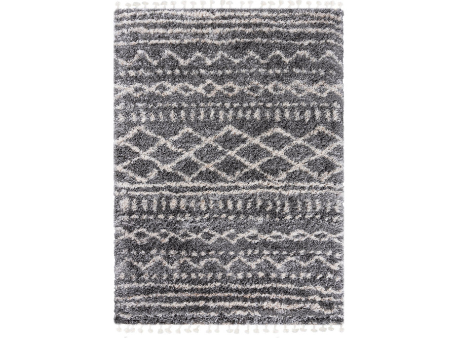 Kusový koberec AZTEC tmavě šedý - typ E