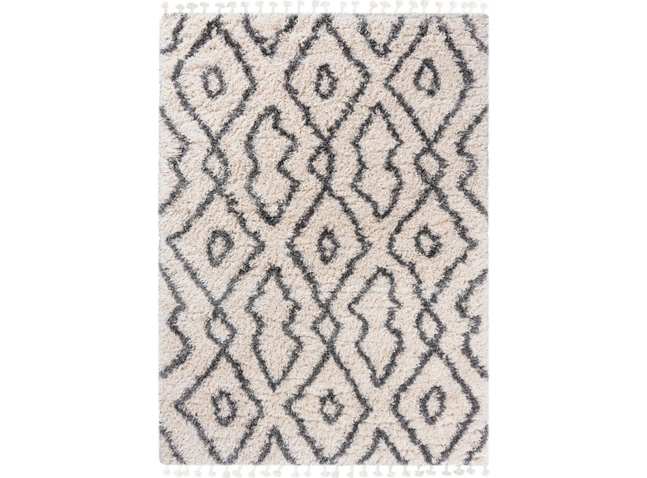 Kusový koberec AZTEC krémový/tmavě šedý - typ F